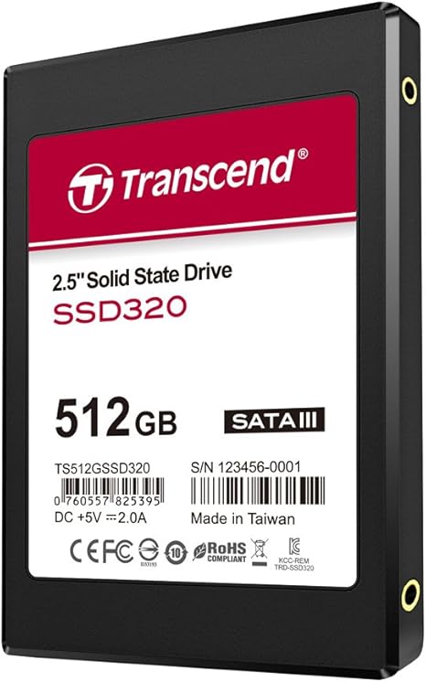 Transcend 512GB SATA III 6Gb/s 2.5-Inch 550/500 MB/s Solid State Drive TS512GSSD320