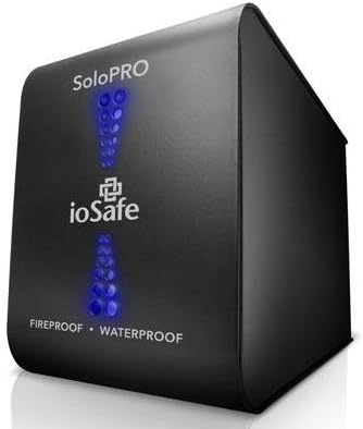 ioSafe SoloPRO 2 TB USB 3.0 Fireproof and Waterproof External Hard Drive with 1 Year Data Recovery Service - Black (SJ2000GB1YR)