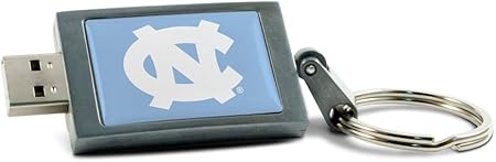 North Carolina Tarheels DataStick Keychain 2 GB USB 2.0 Flash Drive DSK2GB-UNC (Grey)