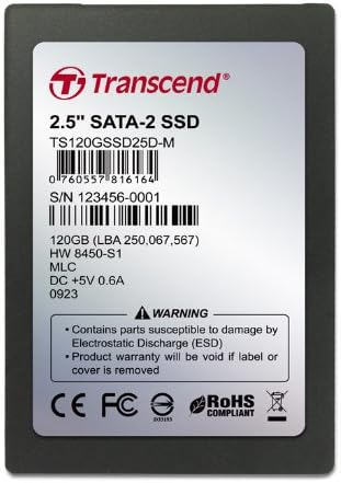 Transcend 120 GB Ultra Series 2.5 Inch SSD with DRAM Cache TS120GSSD25D-M