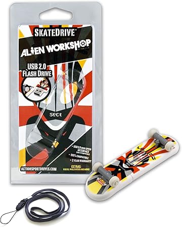 ACP-EP Memory AWS-SKATEUL/8G 8GB Alien Workshop Ultra SkateDrive USB Flash Drive