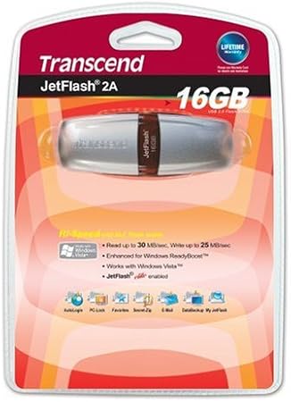 Transcend TS16GJV2A 16GB USB 2.0 Jet Flash Drive