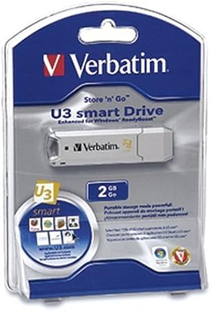 Verbatim Store 'n' Go 2 GB U3 Smart Flash Drive 95326 (Silver)