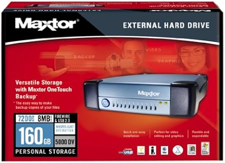 Maxtor 5000DV External 7200 RPM 160 GB Hard Drive