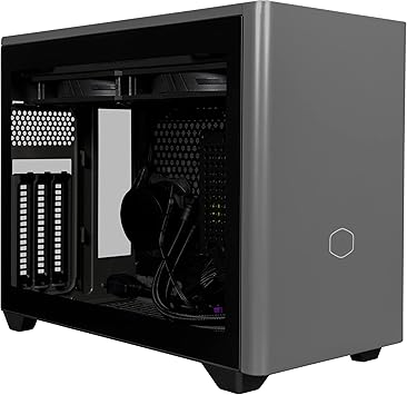 Cooler Master NR200P MAX Mini-ITX Case with 280mm AIO, 850W SFX PSU, Vertical GPU Mount, PCIe Gen4 Riser, Glass or Vented Panel