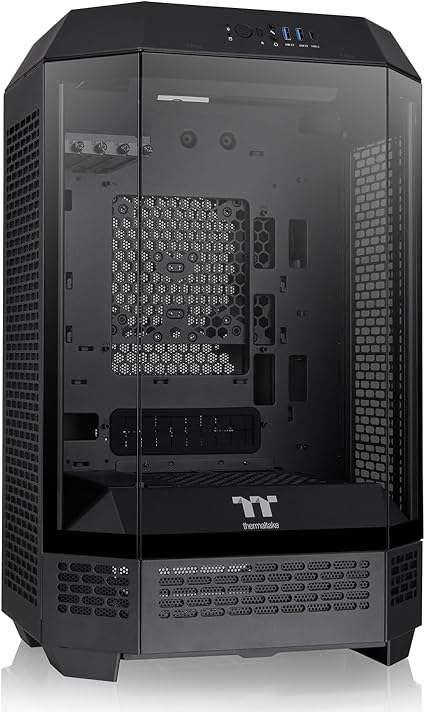 Tower 300 Black Micro-ATX Case; 2x140mm CT Fan Included; Support Up to 420mm Radiator; Optional Chassis Stand Kit Allows Horizontal Display; CA-1Y4-00S1WN-00; 3 Year Warranty