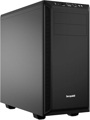 be quiet! Pure Base 600 ATX Midi Tower PC Case| 2 Pre-Installed Silent Wings Fans | Black | BG021