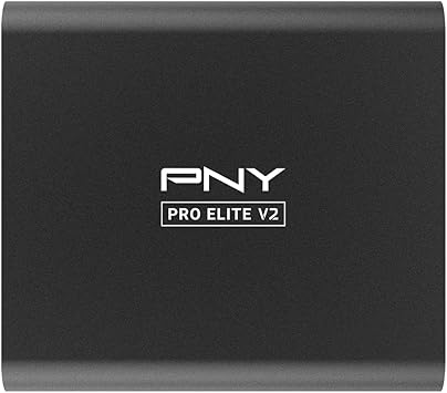 PNY Pro Elite V2 500GB USB 3.2 Gen 2x1 Type-C Portable Solid State Drive (SSD) – (PSD0CS2160-500-RB)