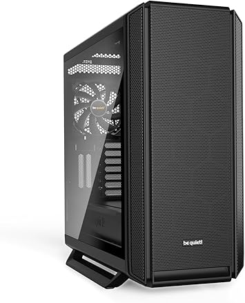 be quiet! Silent Base 802 Window ATX Midi Tower PC Case| 3 Pre-Installed Pure Wings 2 Fans | Sound Insulated | Tempered Glass Window | Black | BGW39