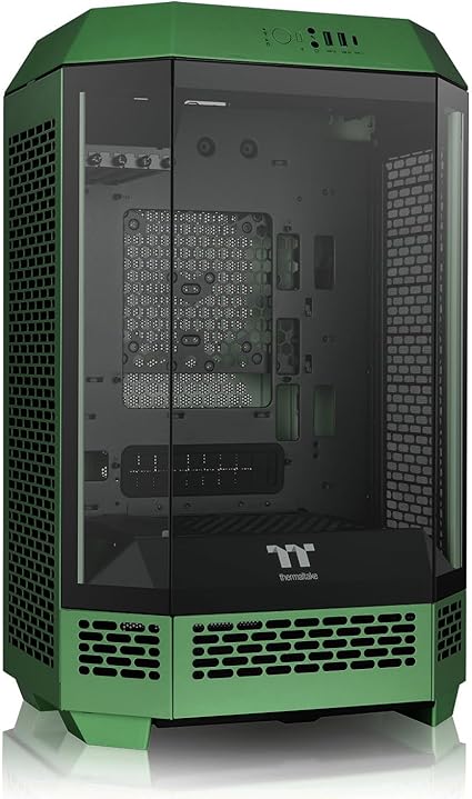 Tower 300 Racing Green Micro-ATX Case; 2x140mm CT Fan Included; Support Up to 420mm Radiator; Optional Chassis Stand Kit Allows Horizontal Display; CA-1Y4-00SCWN-00; 3 Year Warranty