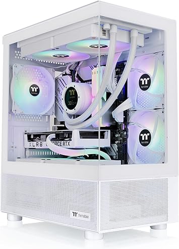 View 170 TG ARGB Snow Micro-ATX Case; 3x120mm ARGB Fans Included; Supports Up to 280mm Radiator; Front & Side Dual Tempered Glass Panel; CA-1Z4-00M6WN-00; 3 Year Warranty