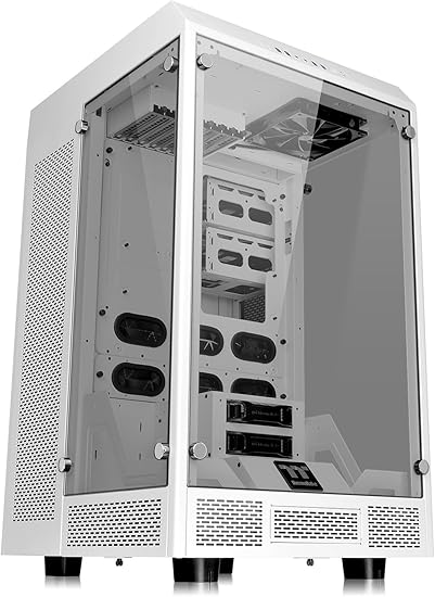 Thermaltake Tower 900 Snow Edition Tempered Glass Fully Modular E-ATX Vertical Super Tower Computer Chassis CA-1H1-00F6WN-00