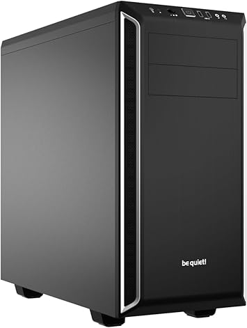 be quiet! Pure Base 600 | ATX Midi Tower PC Case| 2 Pre-Installed Silent Wings 2 Fans | Silver | BG022