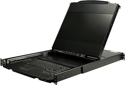 StarTech.com Dual Rail Rackmount KVM Console HD 1080p - Single Port DVI/VGA KVM w/17