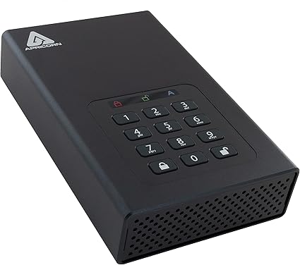 Apricorn 4TB Aegis Padlock DT 256-bit Encryption USB 3 Hard Drive (ADT-3PL256-4000)