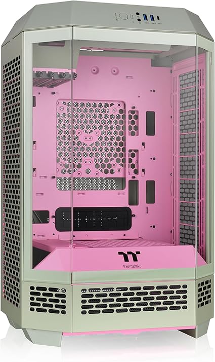 Tower 300 Summer Edition Matcha Plum Micro-ATX Case; 2x140mm CT Fan Included; Supports Up to 420mm Radiator; Horizontal Display Capable; CA-1Y4-00SJWN-00; 3 Year Warranty