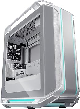 Cooler Master Cosmos C700M White E-ATX Full-Tower, Curved Tempered Glass Panel, iser Cable PCIe 4.0, Flexible Interior, Diverse Liquid Cooling Layout, Type-C, Customizable ARGB (MCC-C700M-WG5N-S00)