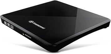 Transcend 8K Extra Slim Portable DVD Writer Optical Drive (TS8XDVDS-K)