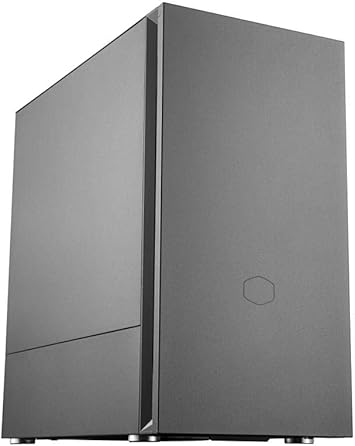 Cooler Master Silencio S400 mATX Tower W/Sound-Dampening Material, Sound-Dampened Steel Side Panel, Reversible Front Panel, SD Card Reader, and 2X 120mm PWM Silencio FP Fans