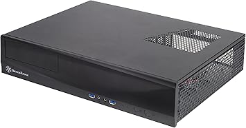 SilverStone Technology ML03B Milo Series Aluminum/Steel Micro-ATX Media Center/HTPC Case, Black ML03B-x