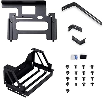 Lian-Li O11DE-9X Upright GPU Bracket Upgrade Kit for 40 Series GPU Compatilble with O11 Dynamic EVO Black,and Silver Riser Cable Not Included - O11DE-9X