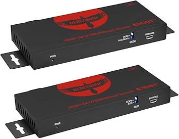 Monoprice Blackbird Pro-Series 18Gbps HDBaseT Extender (150m) and KVM with USB 2.0, 4K2K@60Hz YUV 4:4:4 Video Resolution, HDR, HDR10, HDR10+, Dolby Vision, HLG