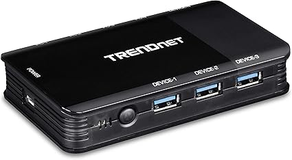 TRENDnet 4 Computer 4-Port USB 3.1 Sharing Switch, TK-U404, 4 x USB 3.1 for Computers, 4 x USB 3.1 for Devices, Flash Drive Sharing, Scanners, Printers, Mouse, Keyboard, Windows & Mac Compatible