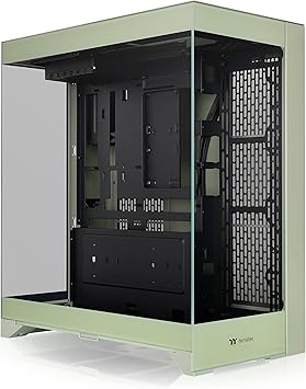 CTE E550 TG Matcha Green Mid Tower ATX Case; 3 Tempered Glass Panels; Hidden-Connector Motherboard Support; Three-Way VGA Installations; Dual Chamber Design; CA-1Z8-00MEWN-00; 3 Year Warranty