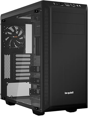 be quiet! Pure Base 600 | ATX Midi Tower PC Case | 2 Pre-Installed Pure Wings 2 Fans | Tempered Glass Window | Black | BGW21