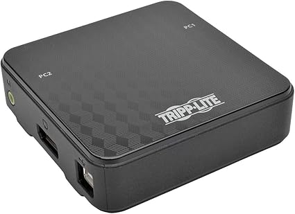 Tripp Lite 2-Port DisplayPort KVM Switch with Audio, Cables & USB Peripheral Sharing (B004-DP2UA2-K)