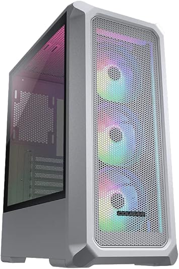 Cougar Archon 2 Mesh RGB (White) No Power Supply Mini ITX/Micro ATX/ATX Mid Tower Case w/Window