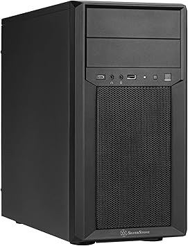 SilverStone Technology FARA 313 Compact Micro-ATX Tower Chassis with Excellent Drive Compatibility and Type-C Port, SST-FA313-B-C