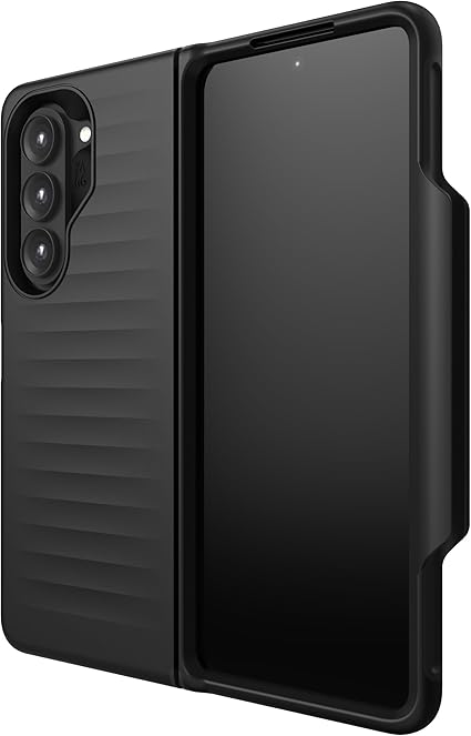 ZAGG Bridgetown Phone Case for Galaxy Z Fold5-10ft Drop Protection, Graphene Reinforced, Hinge Design, Slim, Lightweight, Wireless Charging Compatible, Black