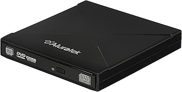 Aluratek USB 2.0 External Slim Multi-Format 8X DVD Reader/Writer (Tray Load) (AEOD100F)