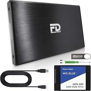 Fantom Drives FD 1TB PS4 SSD (Solid State Drive) - All in One Easy Upgrade Kit - Compatible with PlayStation 4, PS4 Slim, and PS4 Pro (PS4-1TB-SSD)