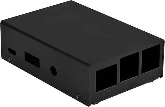 SilverStone Technology Raspberry Pi 3B+/2B/1B+ Aluminum Case with Included 2 X Heatsinks and Thermal Pads with Wall Mount Capabilities PI01