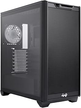 D5 Black E-ATX Mid Tower Chassis with Temper Glass Side Panel/One AN120 ARGB Case Preinstalled