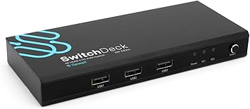 SwitchDeck 4K HDMI KVM Switch by Sewell, Switch Easily Between Two PCs/Macs/Gaming Consoles (SW-33054)