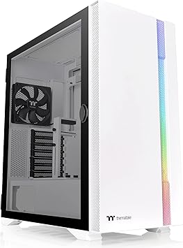 Thermaltake H700 TG Snow Mid Tower ARGB Tempered Glass Computer Case Chassis CA-1Y1-00M6WN-00