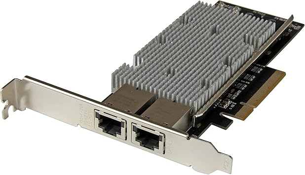 StarTech.com 2-Port 10Gb PCIe NIC with Native Link Aggregation - 10Gbase-t Ethernet Card - 100/1000/10000 Mbps LAN Card (ST20000SPEXI)