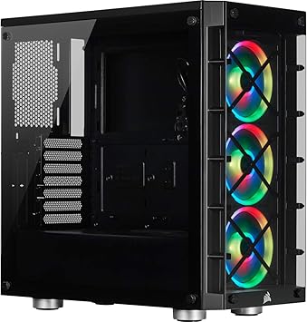 Corsair Icue 465X RGB Mid-Tower ATX Smart Case, Black