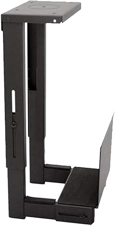 6800B - Black Under The Desk Computer Mount / Case Holder