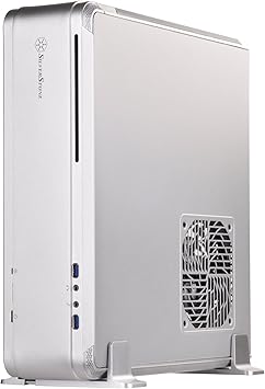 SilverStone Technology Fortress Z FTZ01 Aluminum unibody Mini-ITX Small Form Factor case, Silver, SST-FTZ01S, 14.8