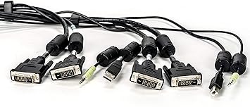 Avocent - Video/USB/Audio Cable - 10 ft - Mini-Phone Stereo 3.5 mm, 4 Pin USB Type B, DVI-D (M) to 4 Pin USB Type A, Mini-Phone Stereo 3.5 mm, DVI-D (M)