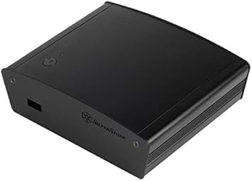 Silverstone Tek Premium Aluminum NUC Chassis with Heat Pipe Pre-Assembled Wi-Fi Antenna Bluetooth 2X HDMI Ports Cases PT15B-H1D2