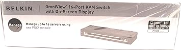 Belkin 16 Port Omniview Pro2 KVM Switchosd Rack PS2/usb 2u