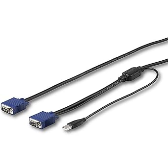 StarTech.com 15 ft. (4.6 m) USB KVM Cable for StarTech.com Rackmount Consoles - VGA and USB KVM Console Cable (RKCONSUV15)