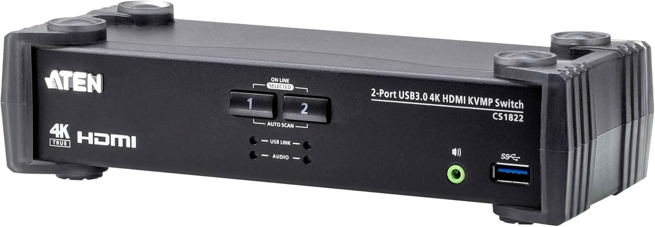 ATEN CS1822 2-Port 4K60 Single View HDMI KVMP