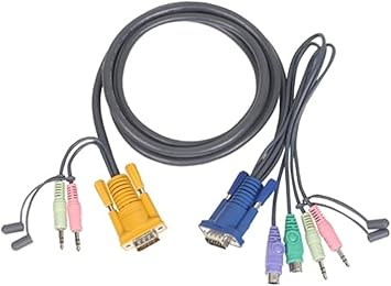 IOGEAR Micro-Lite Bonded All-in-One PS/2, VGA KVM Cable, 6 Feet, G2L5302P