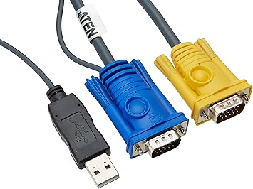 Aten Technology 2L5202UP 6-Feet PS/2 to USB Intelligent KVM Cable